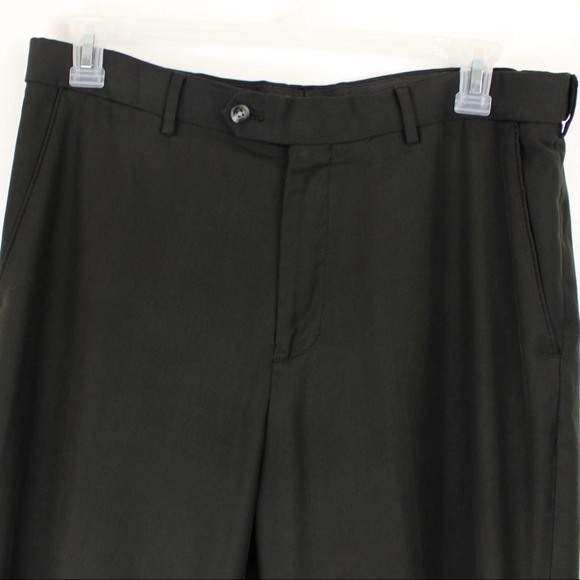 Men’s Croft & Barrow Black Slacks Career Dress Pants, Size 36 x 28, Flat Front - Picture 11 of 11